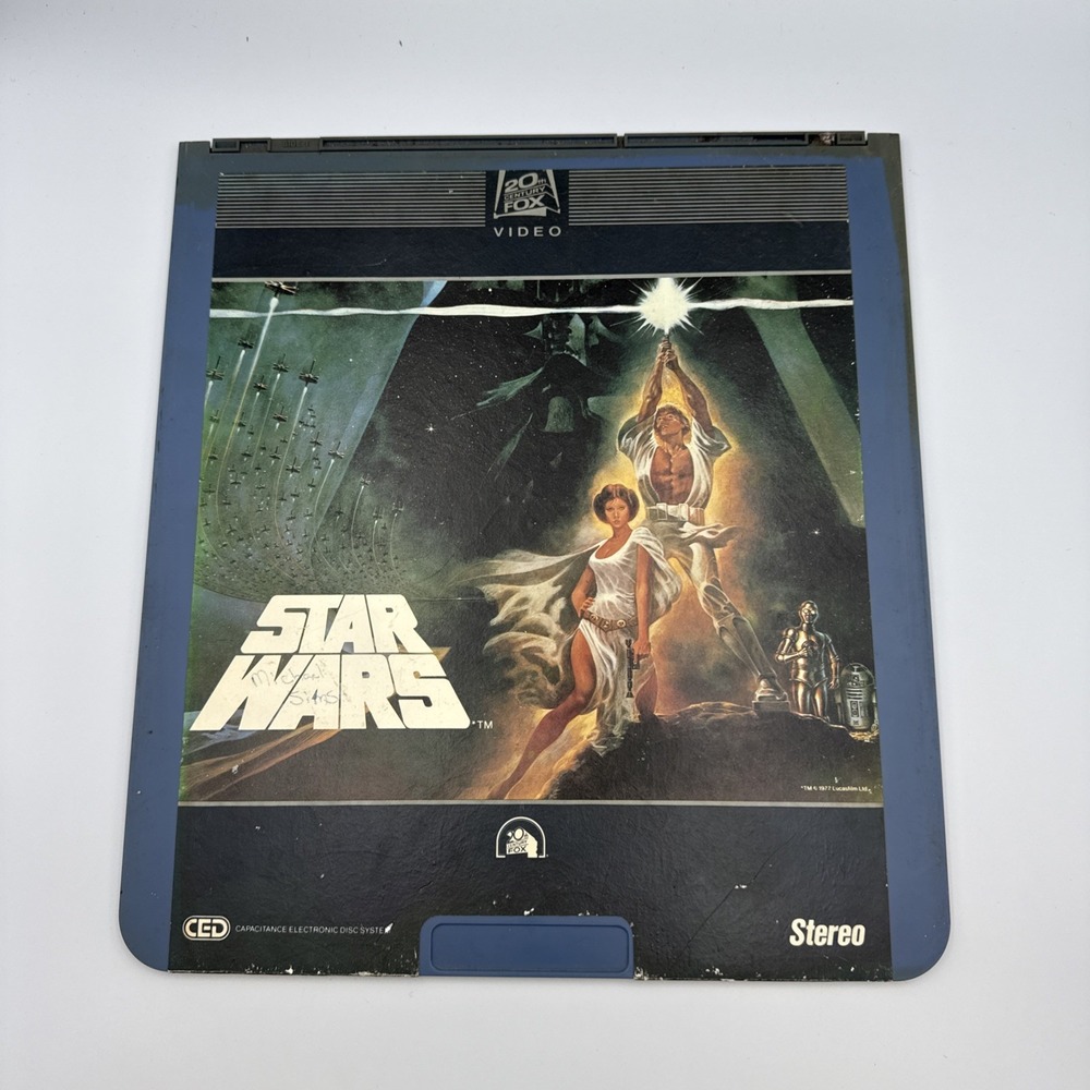 Vintage 1982 Star Wars (1977) CED VideoDisc 20th Century Fox Select-a-vision